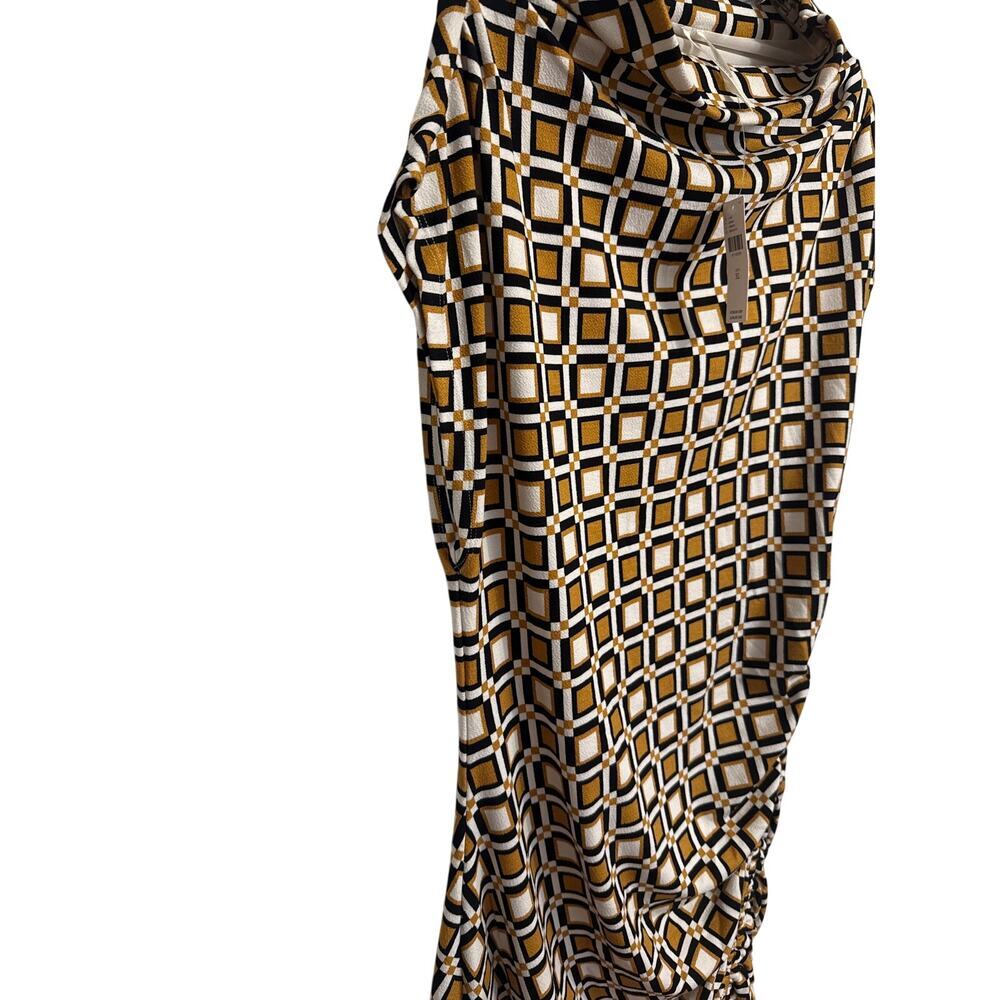Anthropologie NWT The Maya Ruched Cowl-Neck Dress: Printed Mini Edition Size XL - Picture 5 of 10